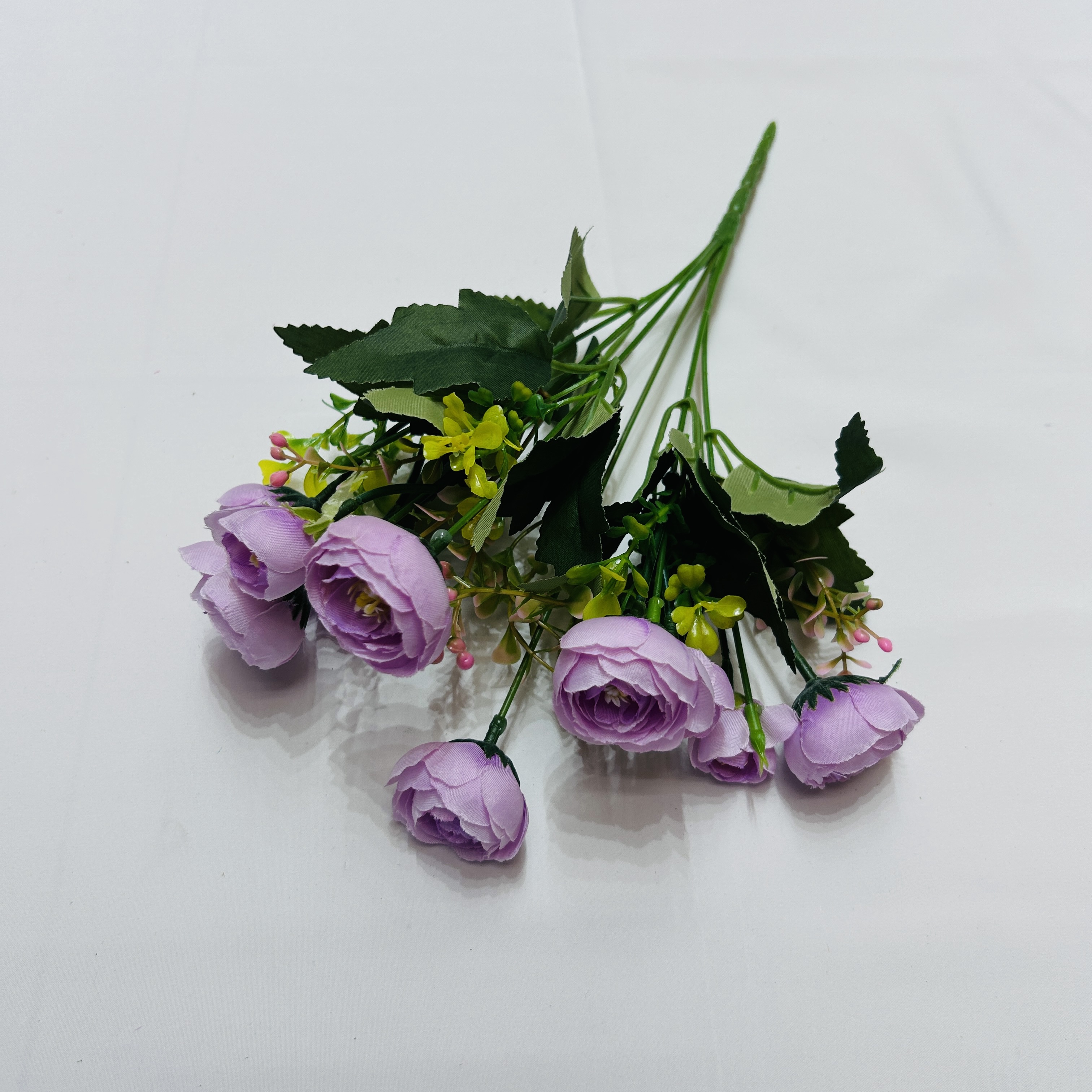 European simulation rose 6 fork enveloping tea rose bunch silk cloth small studio photo props cloth art fake flowers thumbnail
