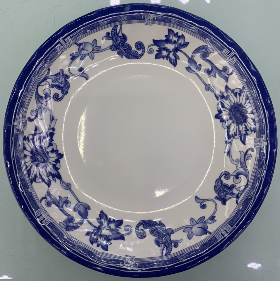 Factory wholesale hot sale blue and white melamine tableware