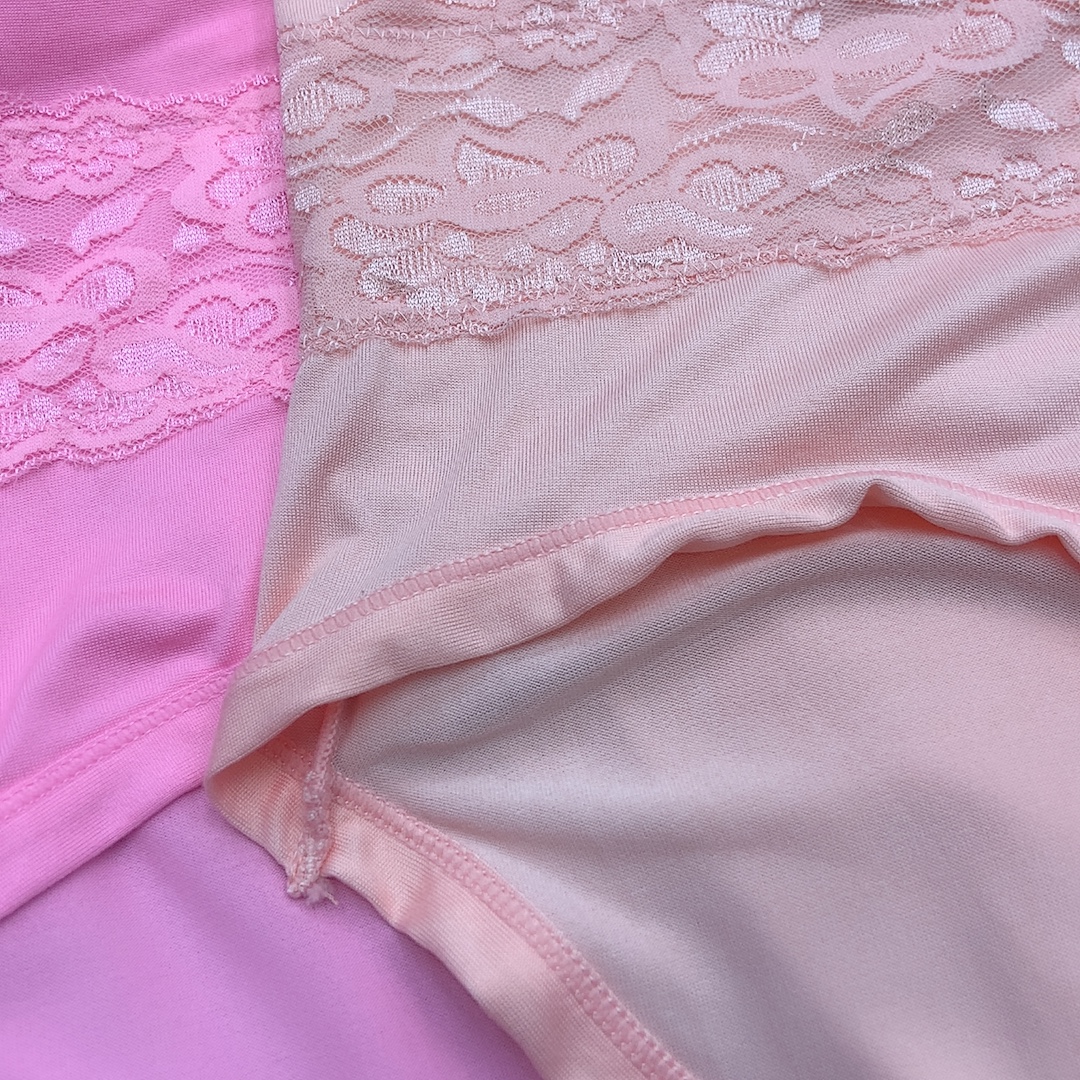 635 Milk Silk Fabric Plus Fat Medium High Waist Version details Picture