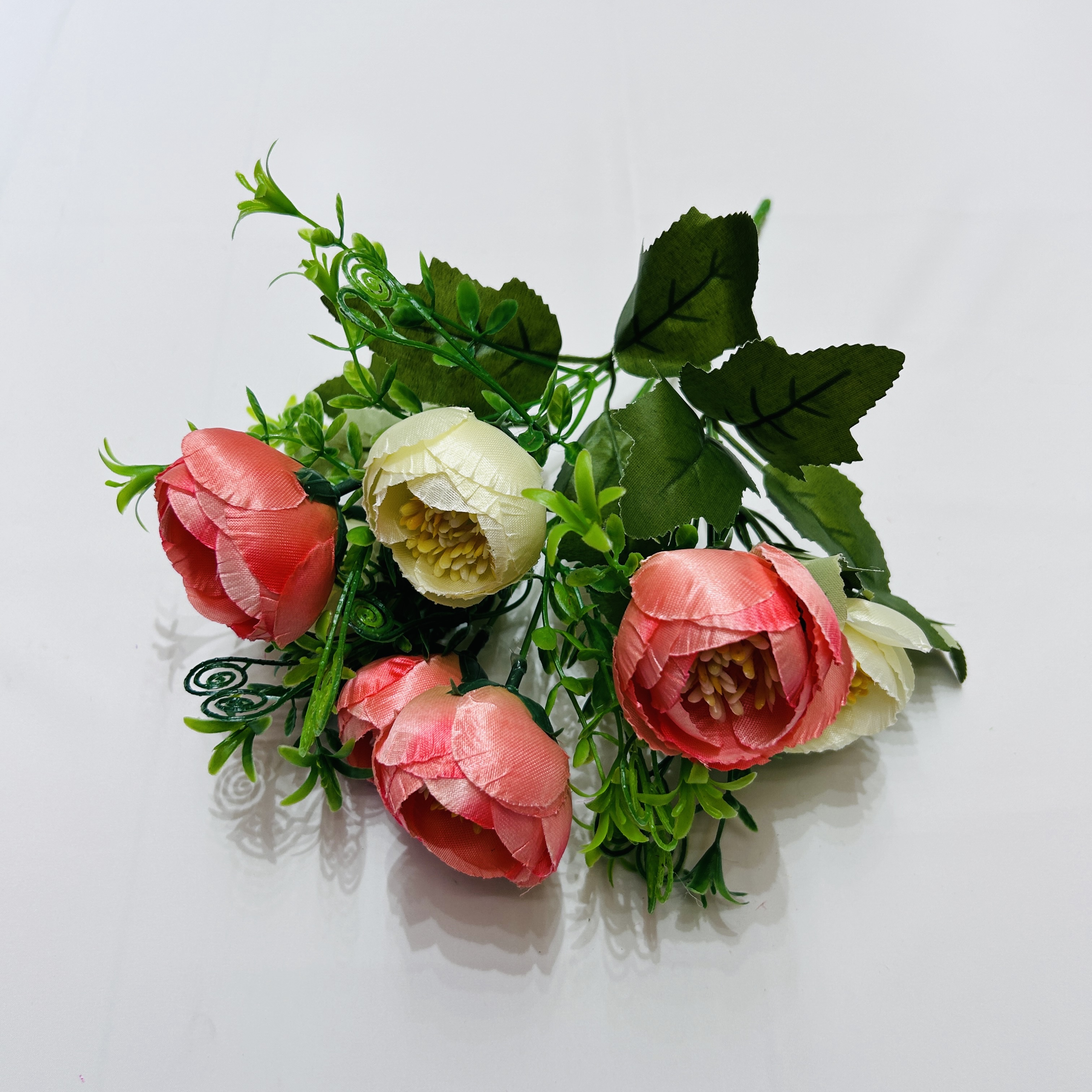 Bright Cloth Plastic Aquatic Plant Simulation Rose Holding Bouquet Small Peony Living Room Decoration Flower Camellia 7 Head Acacia Floss False Flower Small Flower Bouquet Fence Decoration False Flower Fabric Rose Bouquet Plastic Flower Silk Flower Item Picture