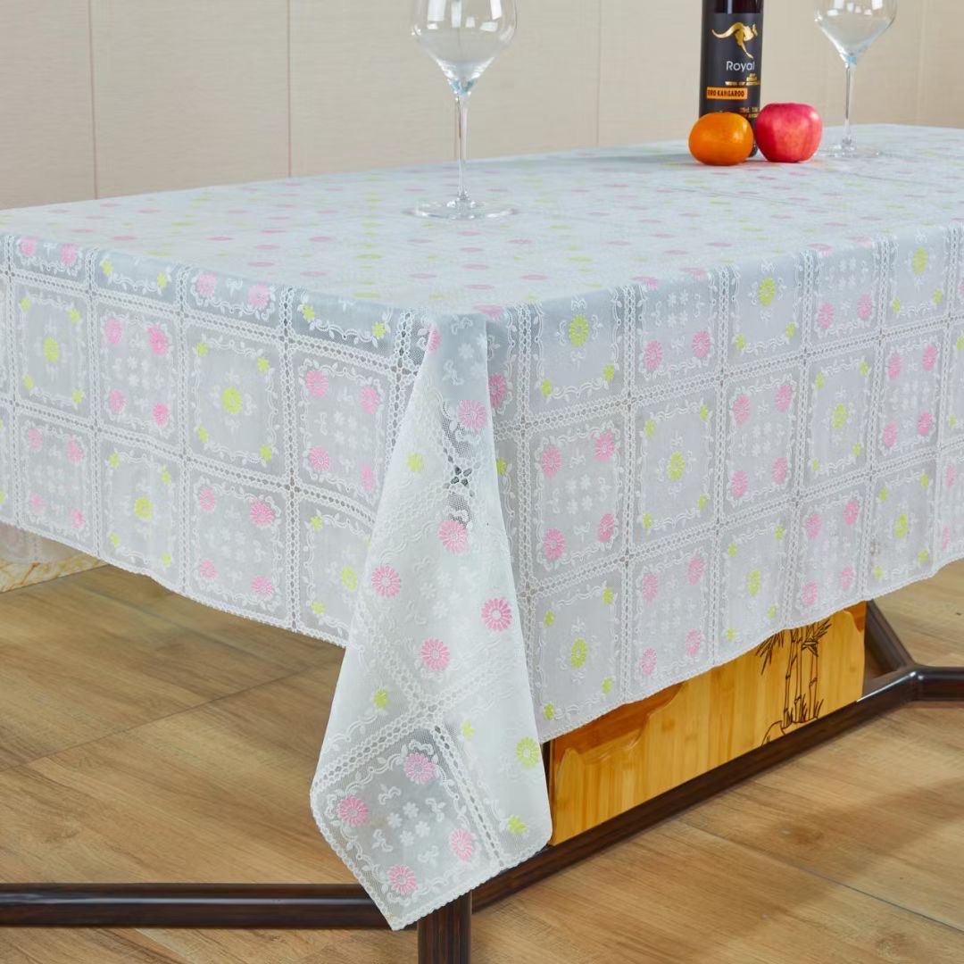 Lace Tablecloth 1.37 Door Width, A Roll Of 20 Meters Variety Of Flowers Item Picture
