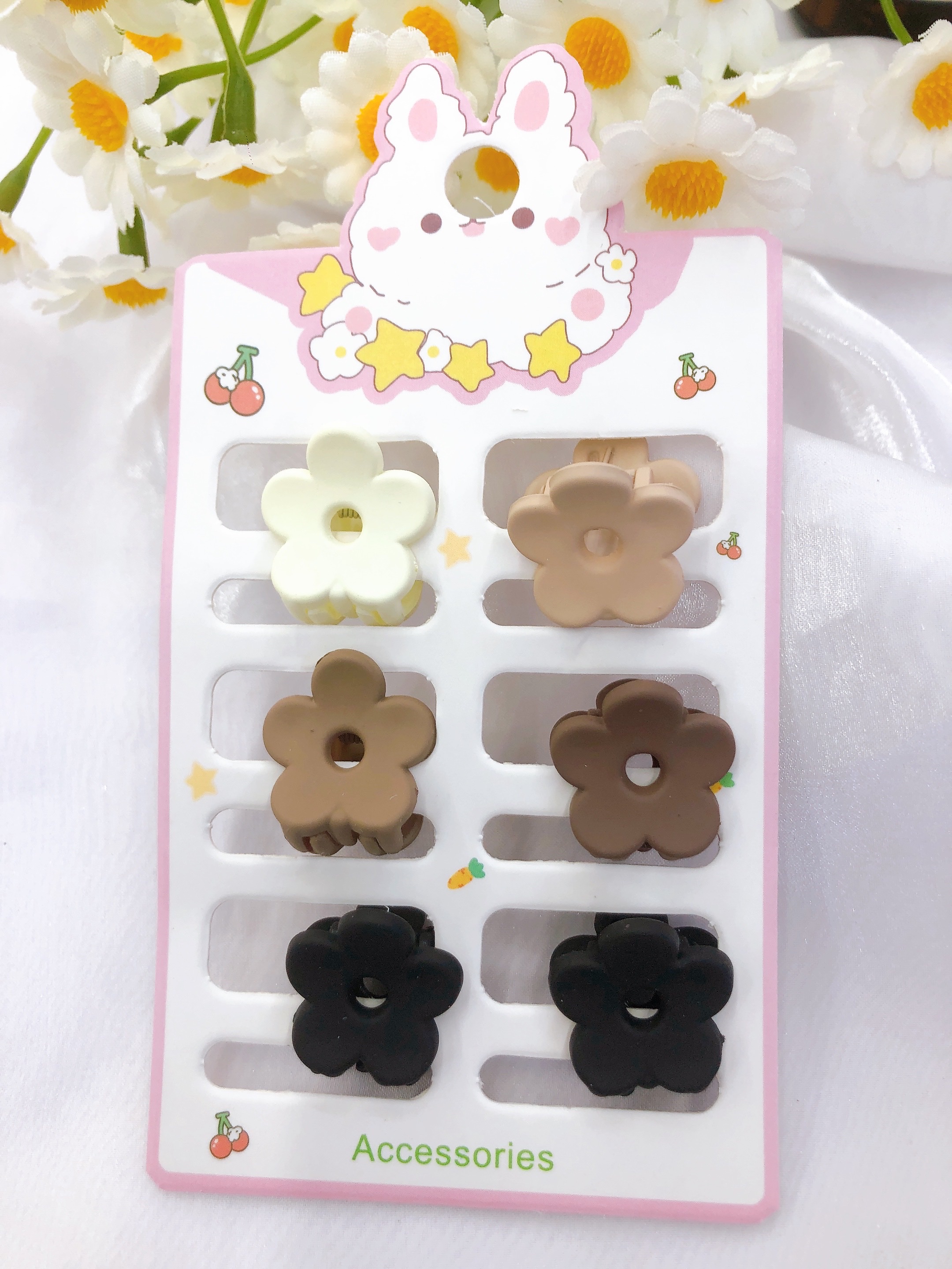 Korean 6-Card Mini Clip Jewelry Packaging Card Top Clip Side Clip Cardboard Accessories Hair Accessories Hanging Card Diy Specification drawing
