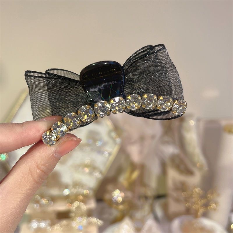 9.9M/2 Latest Bow Mesh Double-Sided Grip Korean Hair Accessories Female Fresh Simple Japanese Sweet Wind Specification drawing