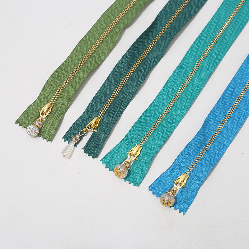 Spot Wholesale No. 3 Color Copper Zipper Bag Pocket Pant Skirt Back Style New Specifications Multi-Color All Specification drawing