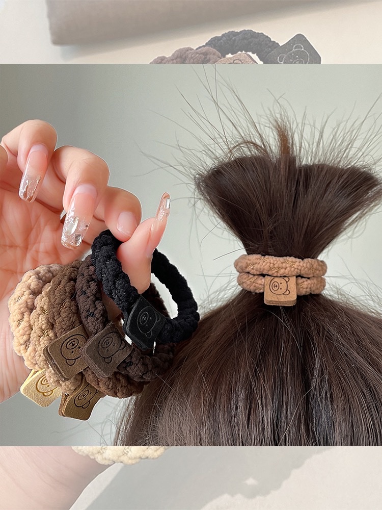 2023 Explosive Bear Label Scrunchie details Picture