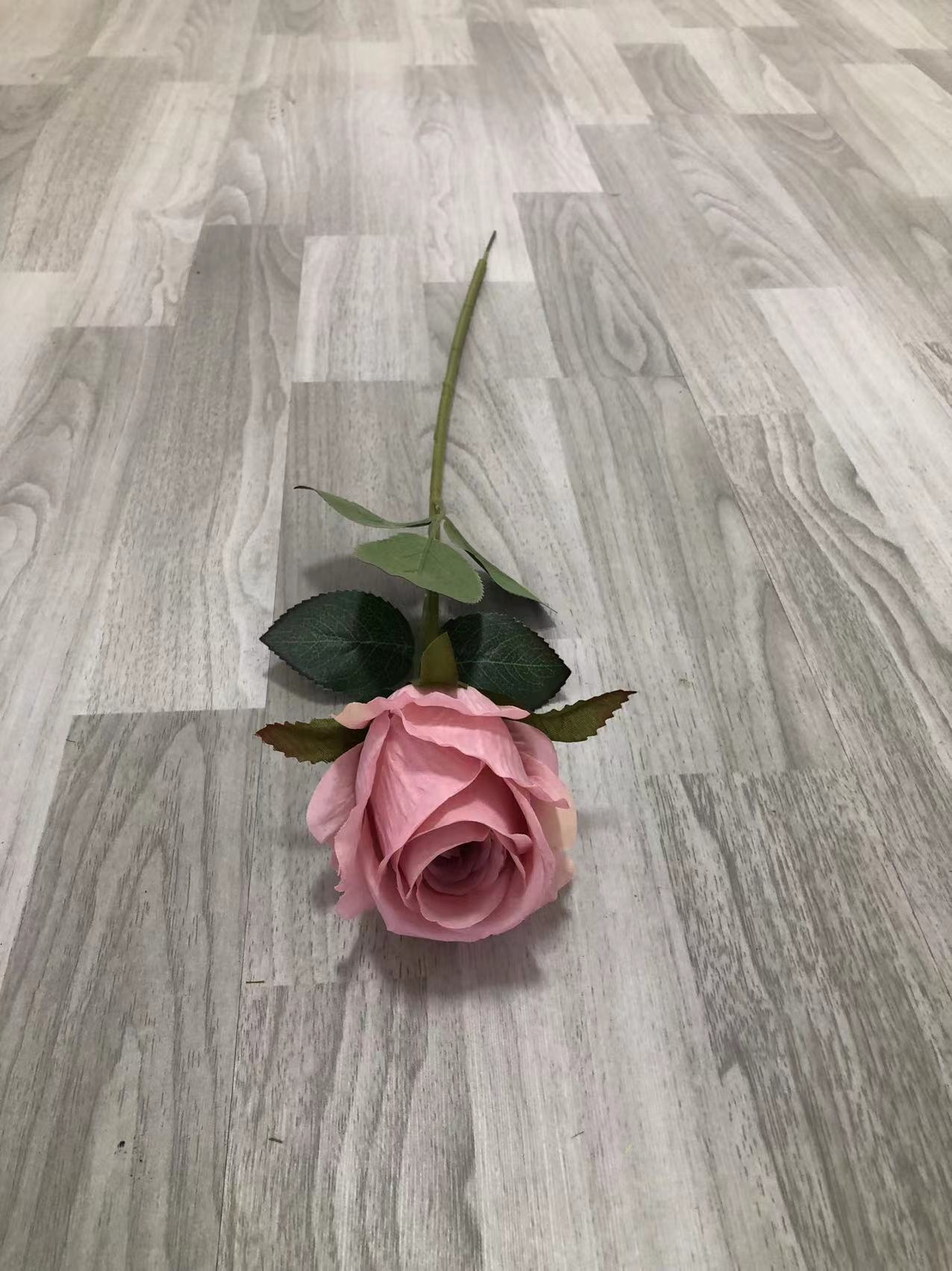 Fabric Decoration Simulation Flower Single Head Rose Western Wedding Background Wall Decoration Road Lead Flower Valentine's Day Gift Flower European Simulation Rose Bouquet Korean Realistic Valentine's Day Gift Bouquet Mother's Day Gift Bouquet Specification drawing