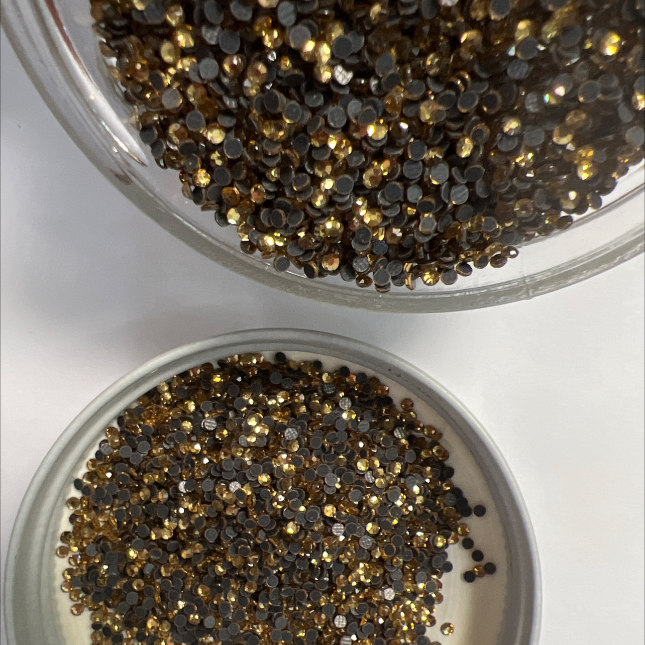 [Press 1000 Ro] No. 6 Flat Bottom Hot Diamond Ms Crystal Yellow Specification drawing