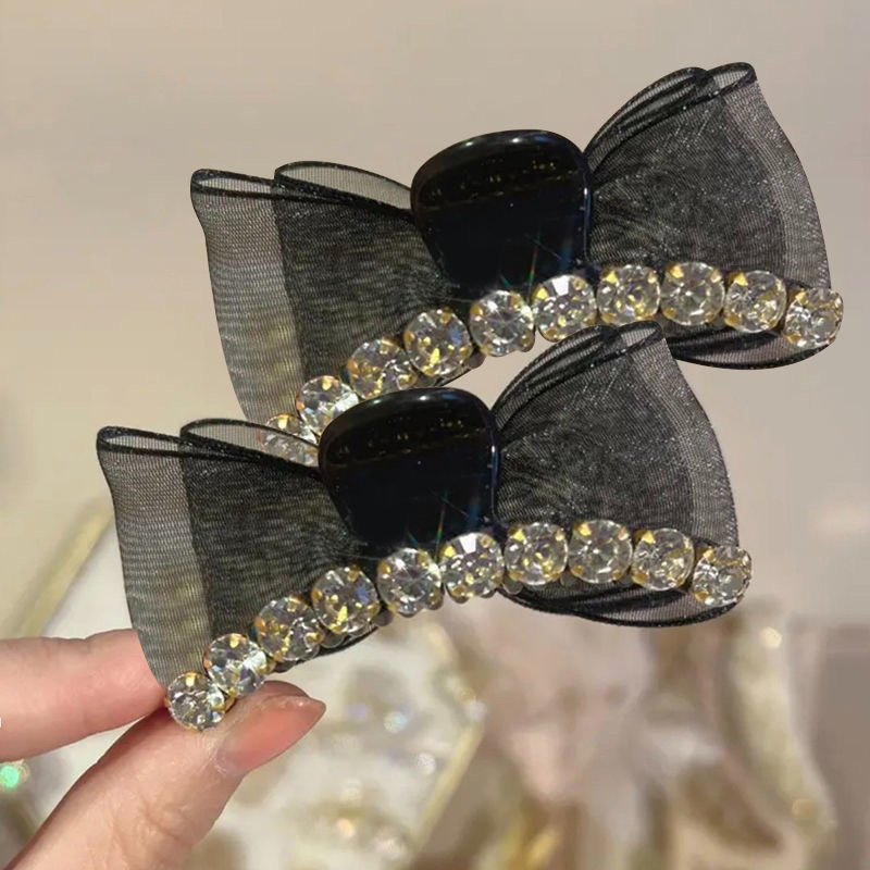 9.9M/2 Latest Bow Mesh Double-Sided Grip Korean Hair Accessories Female Fresh Simple Japanese Sweet Wind Application Scenario