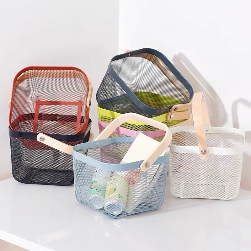 Storage Basket Portable Fruit Basket Kitchen Living Room Tabletop Iron Debris Storage Basket Item Picture