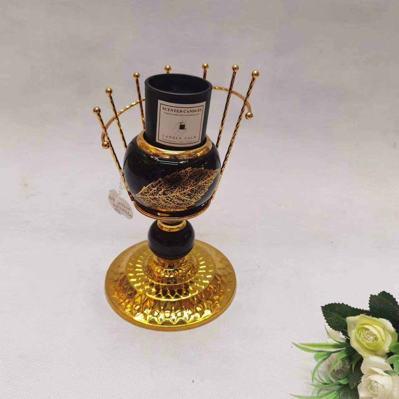 Boutique Candlestick Metal Candlestick Simple Alloy Candlestick Decoration Brass Candlestick Wedding Props Creative Candlestick Wholesale Application Scenario