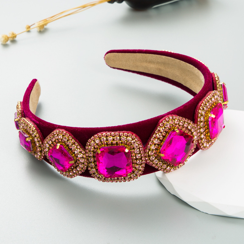 Fashion Heavy Headband Light Luxury Palace Hair Cobalt Temperament High-Grade Hair Accessories Wholesale full figure