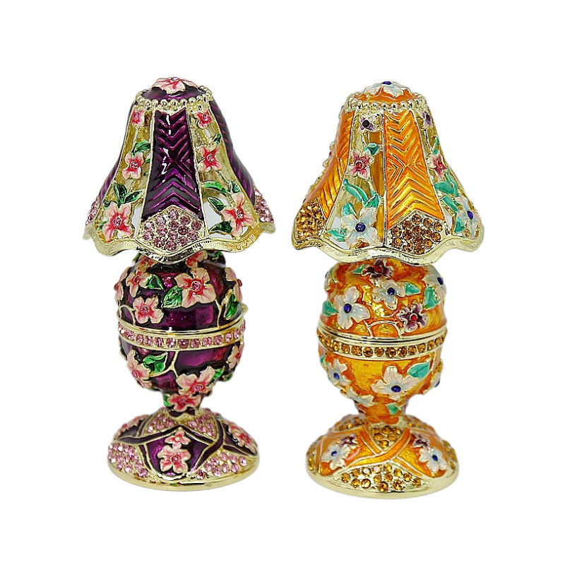 Alloy Table Lamp Jewelry Box Trinket Enamel Color Gift Trinket Application Scenario