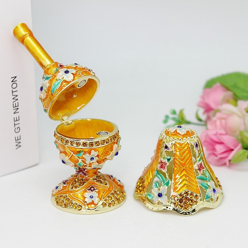 Alloy Table Lamp Jewelry Box Trinket Enamel Color Gift Trinket Item Picture