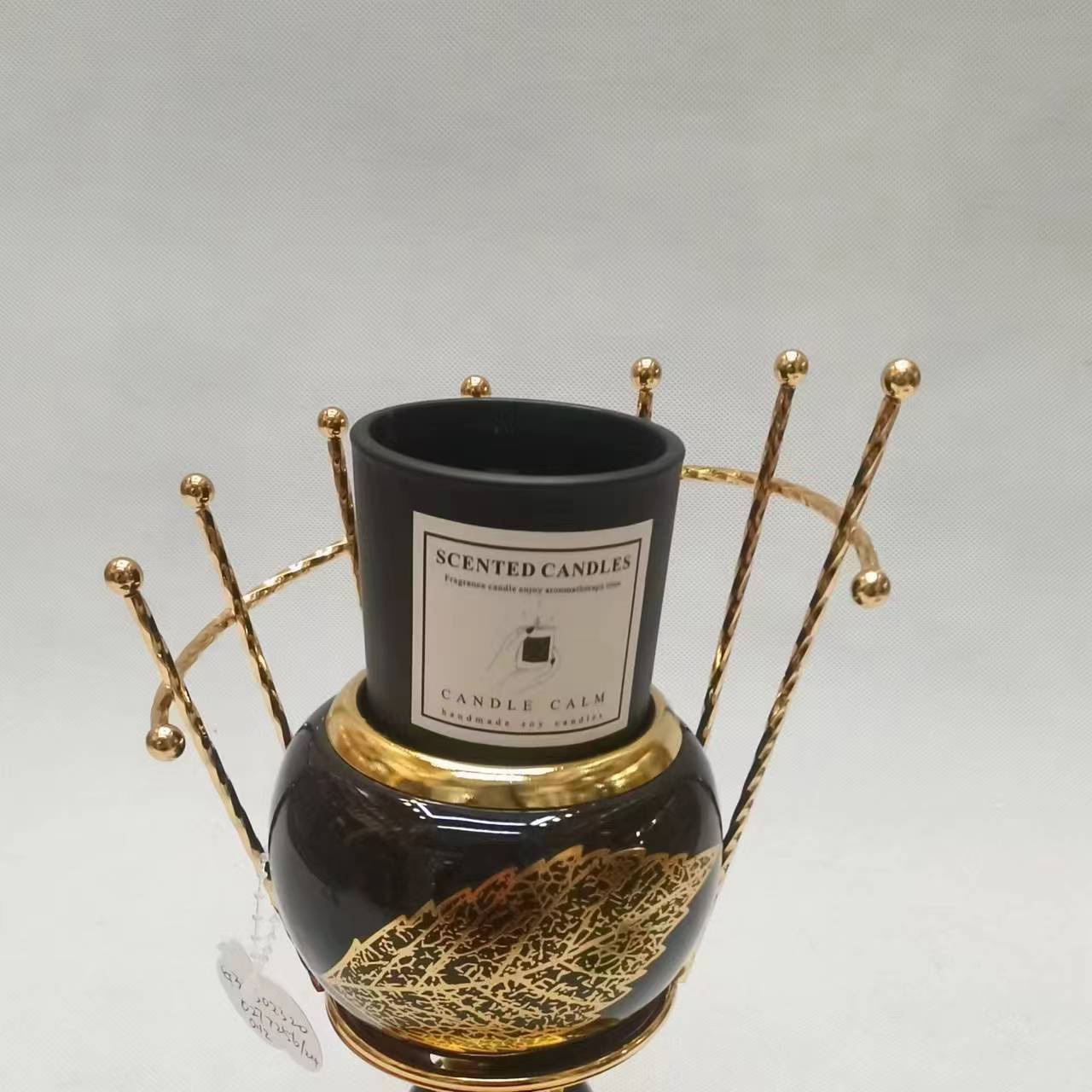 Boutique Candlestick Metal Candlestick Simple Alloy Candlestick Decoration Brass Candlestick Wedding Props Creative Candlestick Wholesale Specification drawing