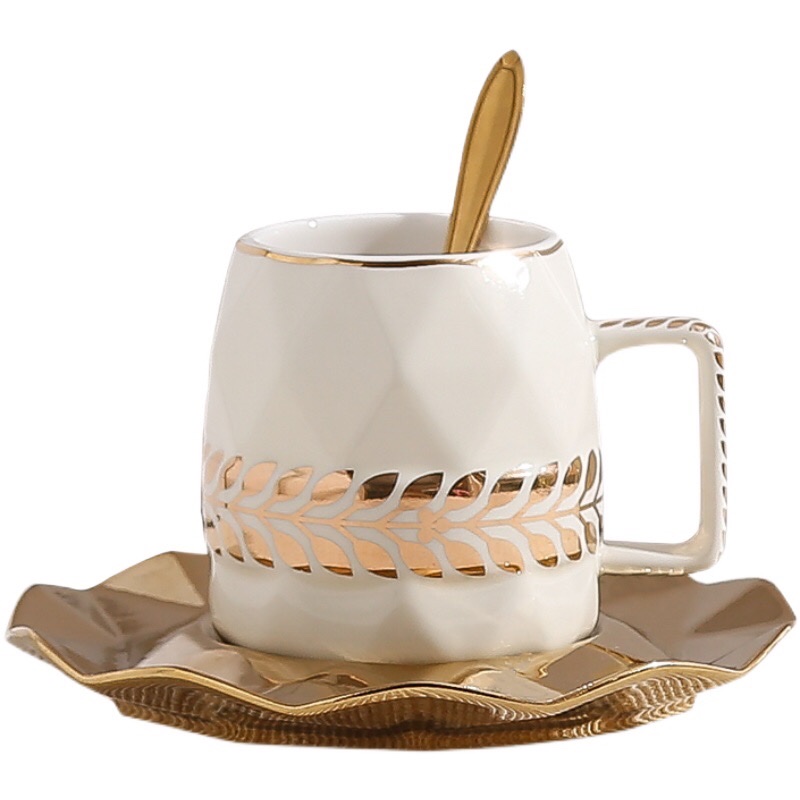 Vintage Bone China European Coffee Cup Set Phnom Penh Ceramic Small Luxury High Appearance Level Small Exquisite Creative Home Tea Set Specification drawing