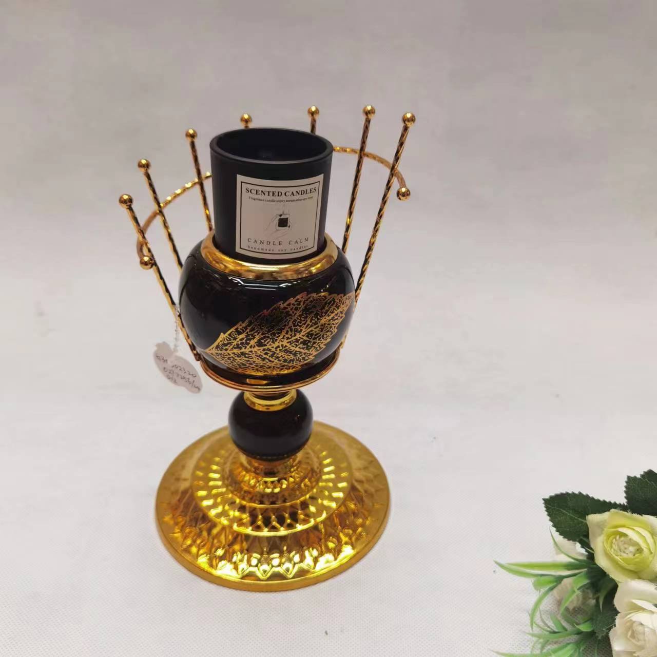 Boutique Candlestick Metal Candlestick Simple Alloy Candlestick Decoration Brass Candlestick Wedding Props Creative Candlestick Wholesale