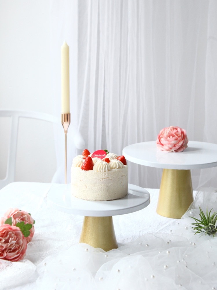 Isn Red Cake Plate Dessert Table Photo Props Nordic Style Tall Birthday Cake Photo Props Display Stand