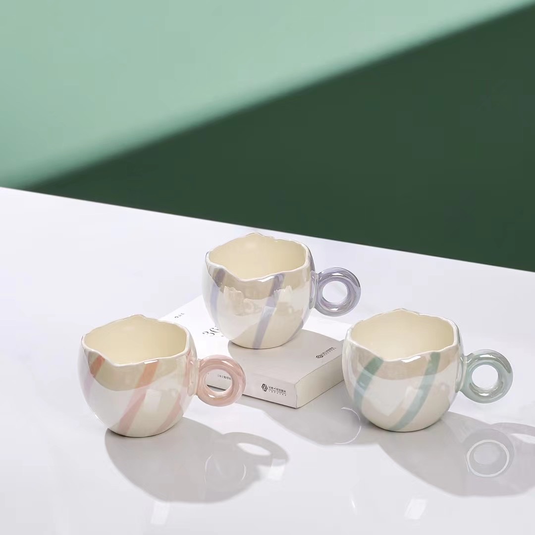 Jeweled Hand Colored Mug Mug Coffee Mug