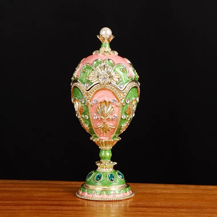 Alloy Enamel Easter Egg Jewelry Box Ornament Craft Gift Jewelry Box Ornament Application Scenario