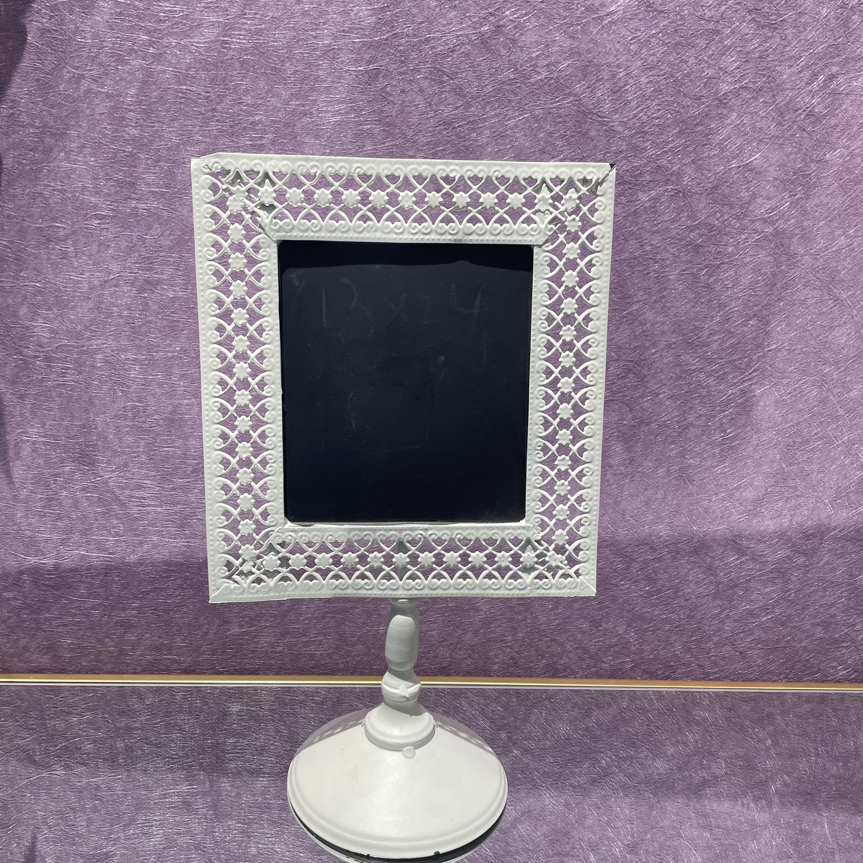 European-Style Retro Iron Garden Small Blackboard Vertical Scaffolding Cafe Clothing Store Decoration Message Board Specification drawing