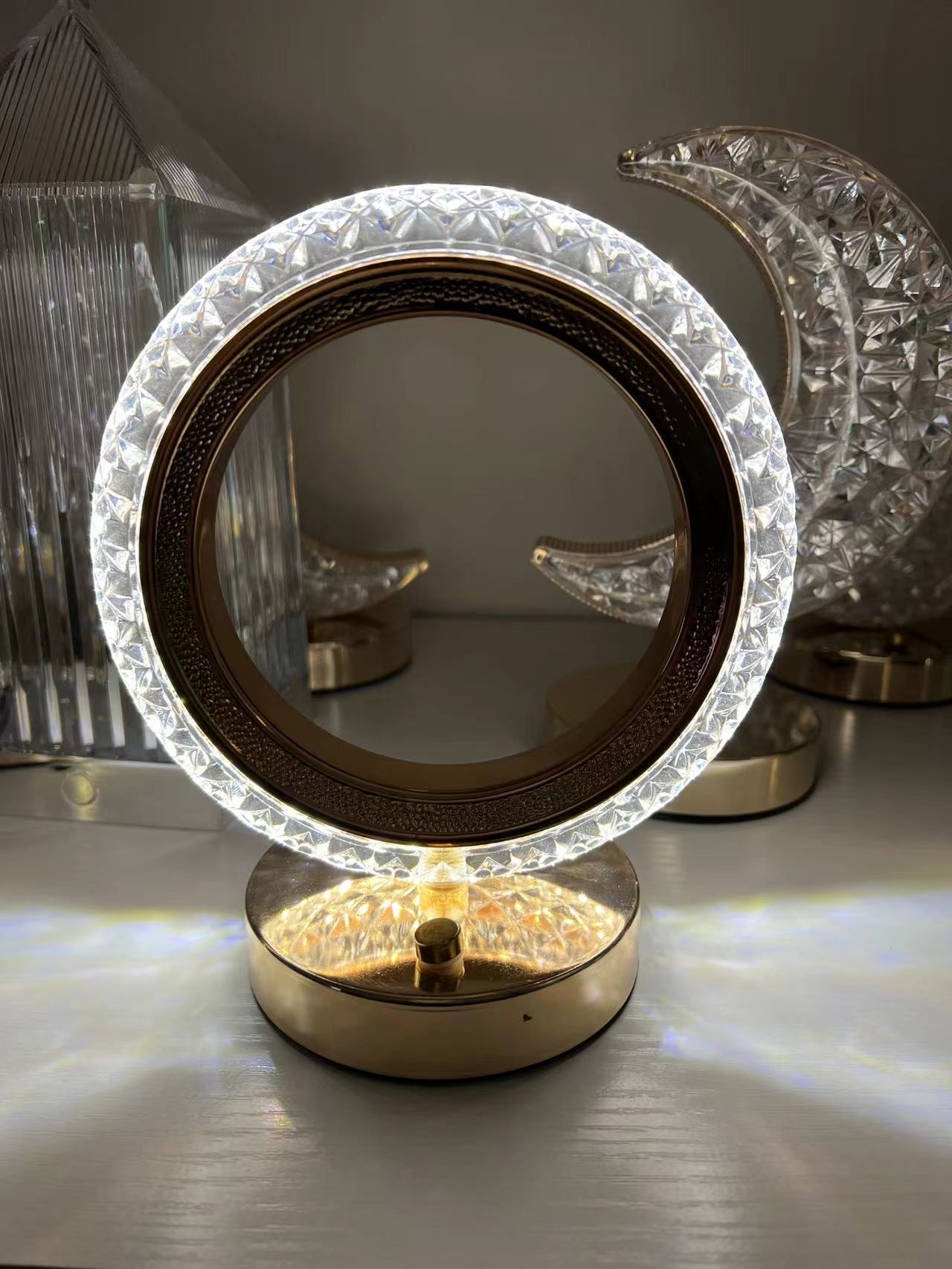 LED table lamp, net red crystal table lamp decoration night light