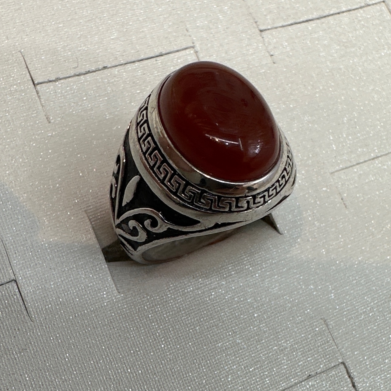 Sterling Silver Ring 925 Agate