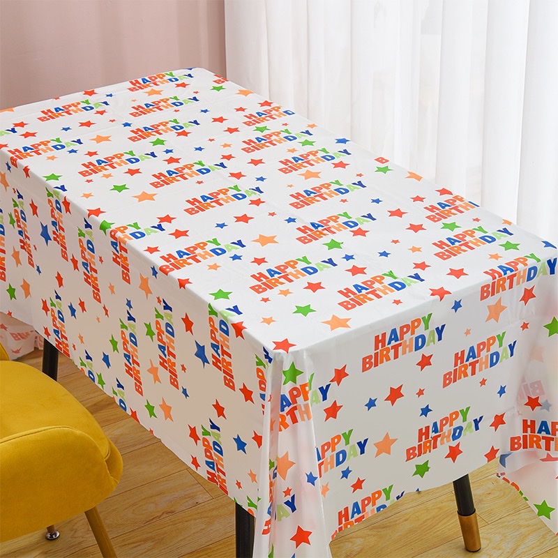 Peva Party Tablecloth Balloon Tablecloth Checkerboard, Corrugated Tablecloth One-Time Size 137*274㎝ 137*183㎝ details Picture
