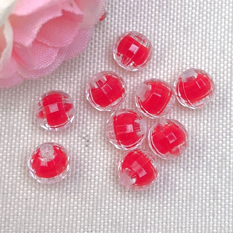 内彩珠中珠8mm内彩地球珠中珠手工DIY手链项链饰品配件亚克力珠子四季花材料详情图4