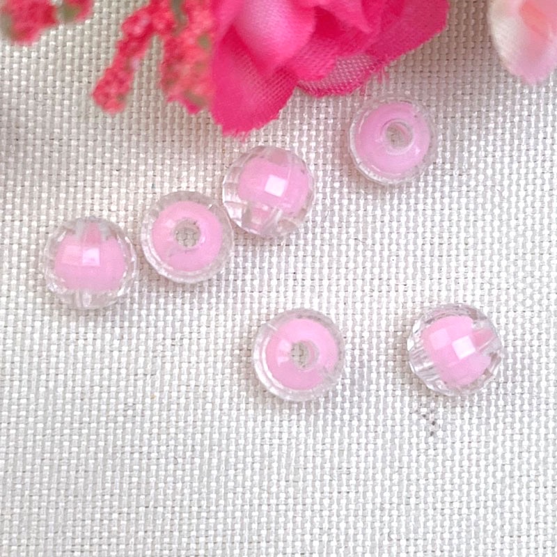 内彩珠中珠8mm内彩地球珠中珠手工DIY手链项链饰品配件亚克力珠子四季花材料详情图5