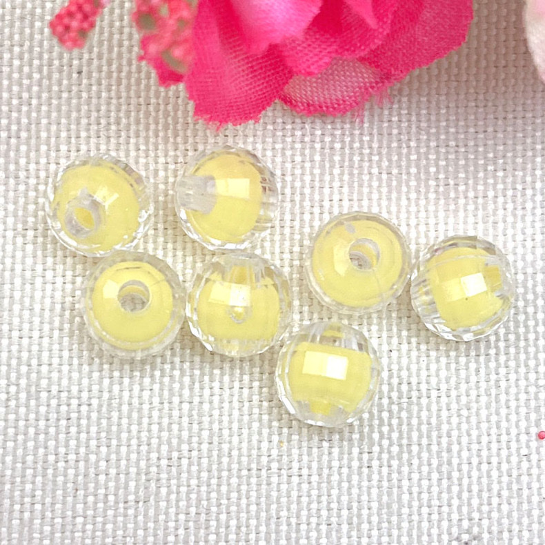 内彩珠中珠8mm内彩地球珠中珠手工DIY手链项链饰品配件亚克力珠子四季花材料详情图6