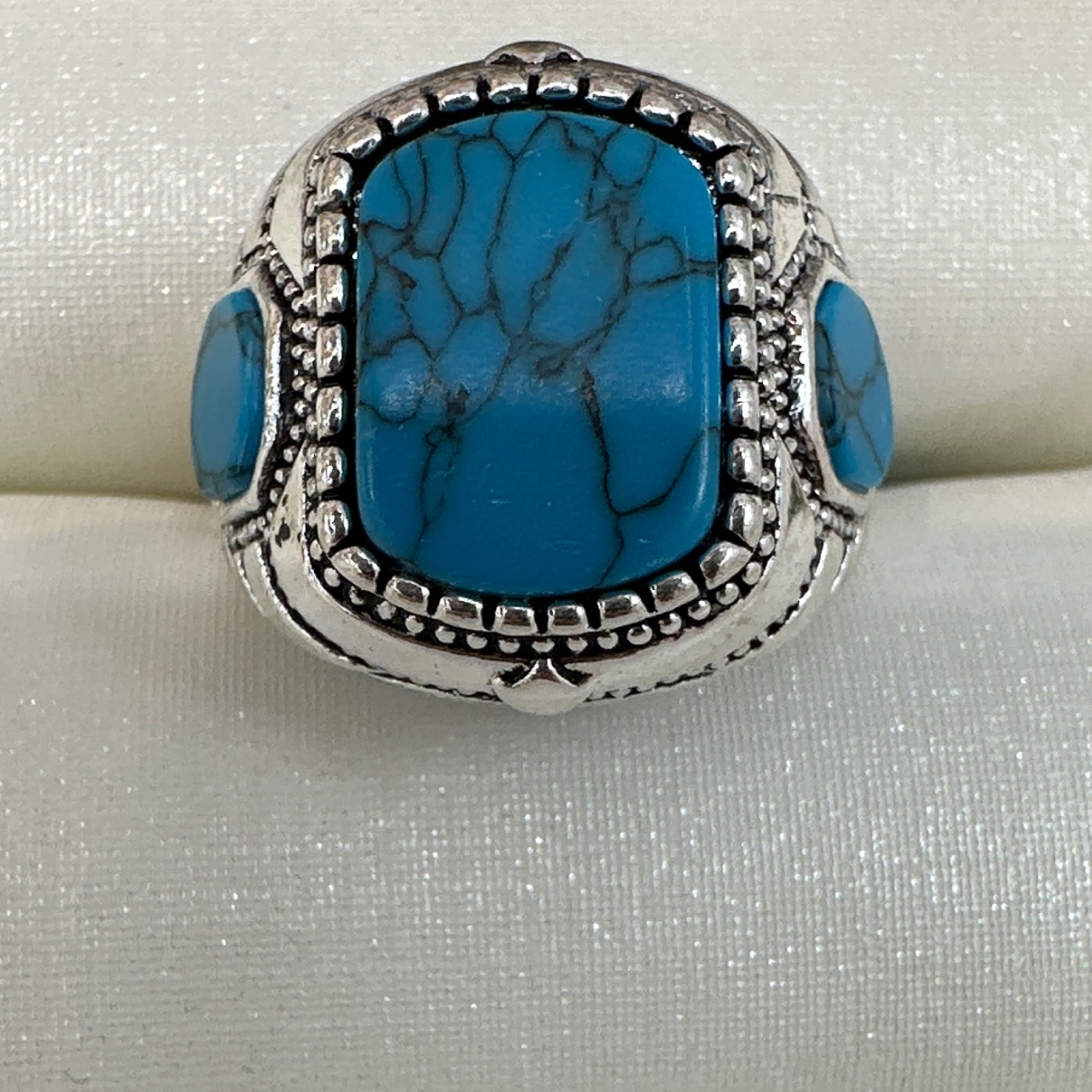 Vintage Turquoise Ring For Men