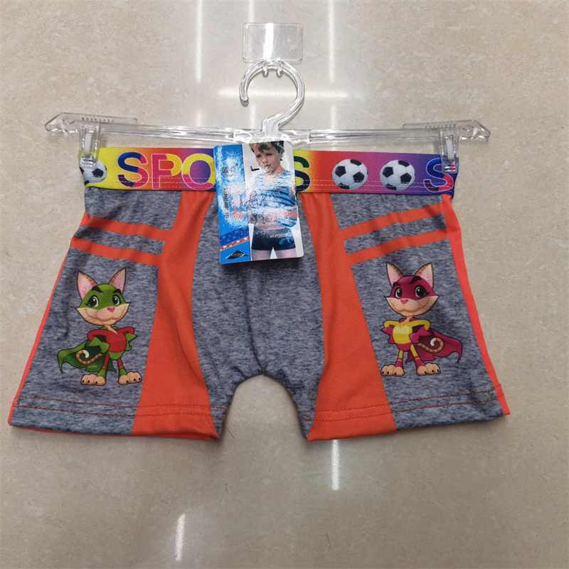 Foreign Trade Boy Color Underwear Cartoon Cute Children's Boxers Skin-Friendly Comfortable Boy Boxers Specification drawing