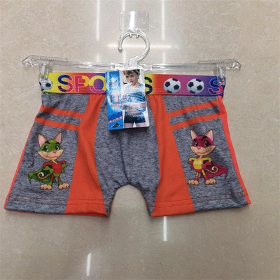 Foreign Trade Boy Color Underwear Cartoon Cute Children's Boxers Skin-Friendly Comfortable Boy Boxers
