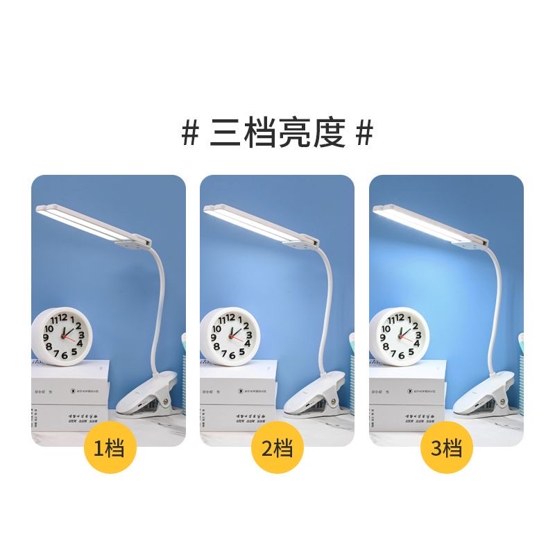 Clamping Led Table Lamp Eye Care Learning Children's Vision Protection Rechargeable Plug-In Student Dormitory Special Reading Light Application Scenario