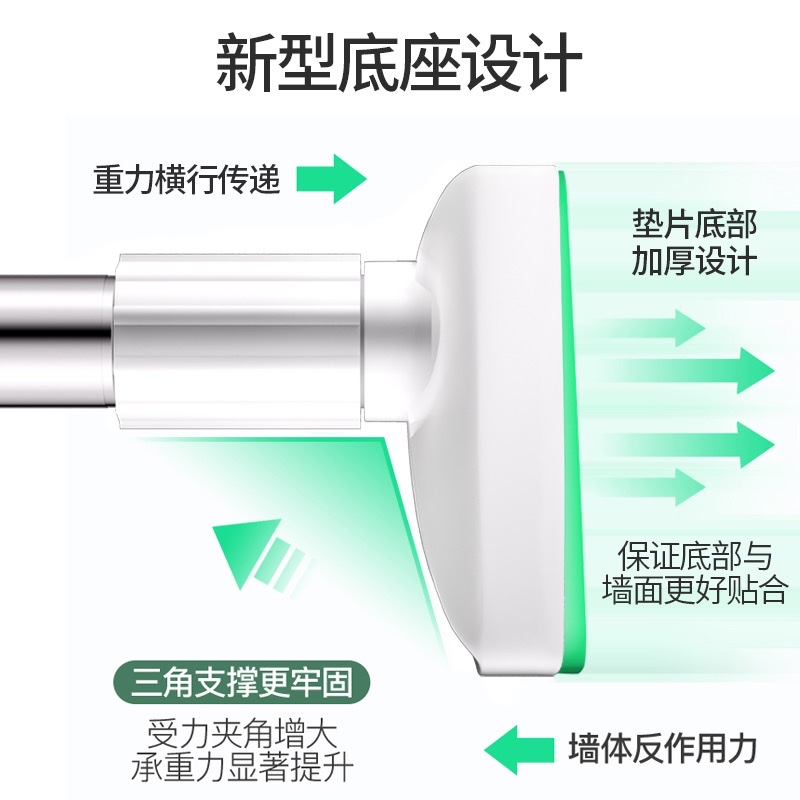 Shower Curtain Rod Multi-Function Telescopic Rod Without Drilling, Multiple Styles And Price Details Please Consult details Picture
