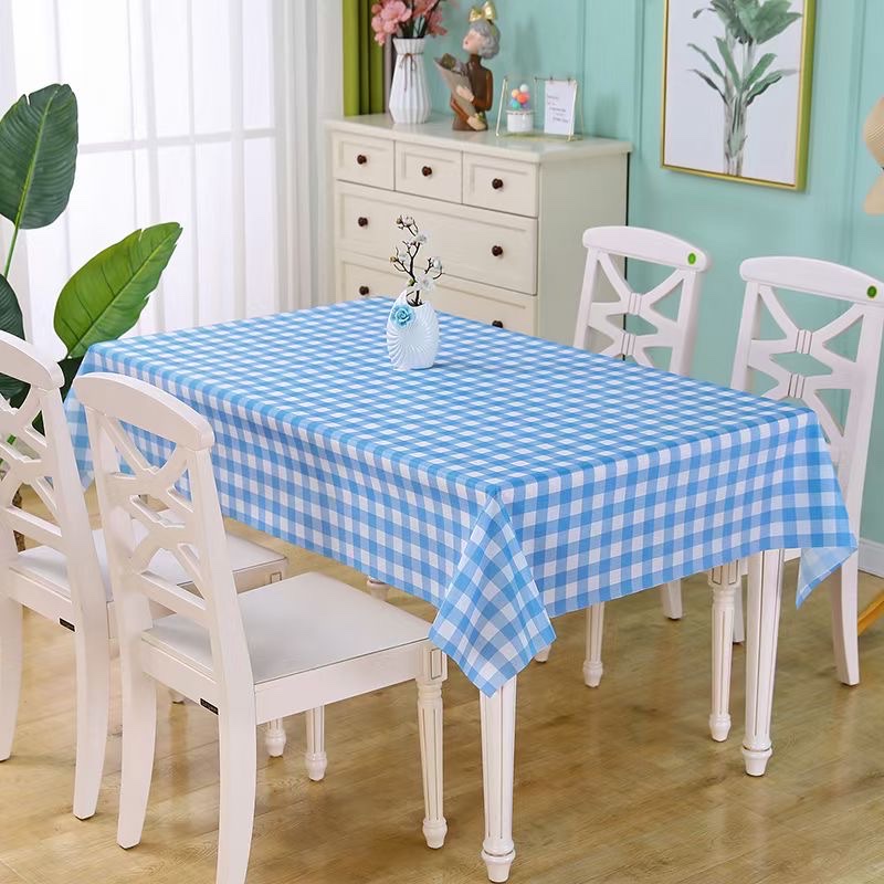 Peva Checkered Tablecloth Waterproof, Oil Proof, Wash Free Color Mixture Full Box Hair Size 137*183Cm Other Sizes Can Consult 600 Batches Application Scenario