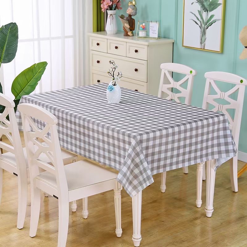 Peva Checkered Tablecloth Waterproof, Oil Proof, Wash Free Color Mixture Full Box Hair Size 137*183Cm Other Sizes Can Consult 600 Batches Item Picture