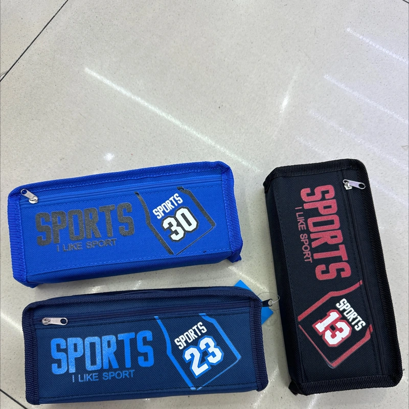 Pen Bag Men's Double Zipper Pen Bag 7523
