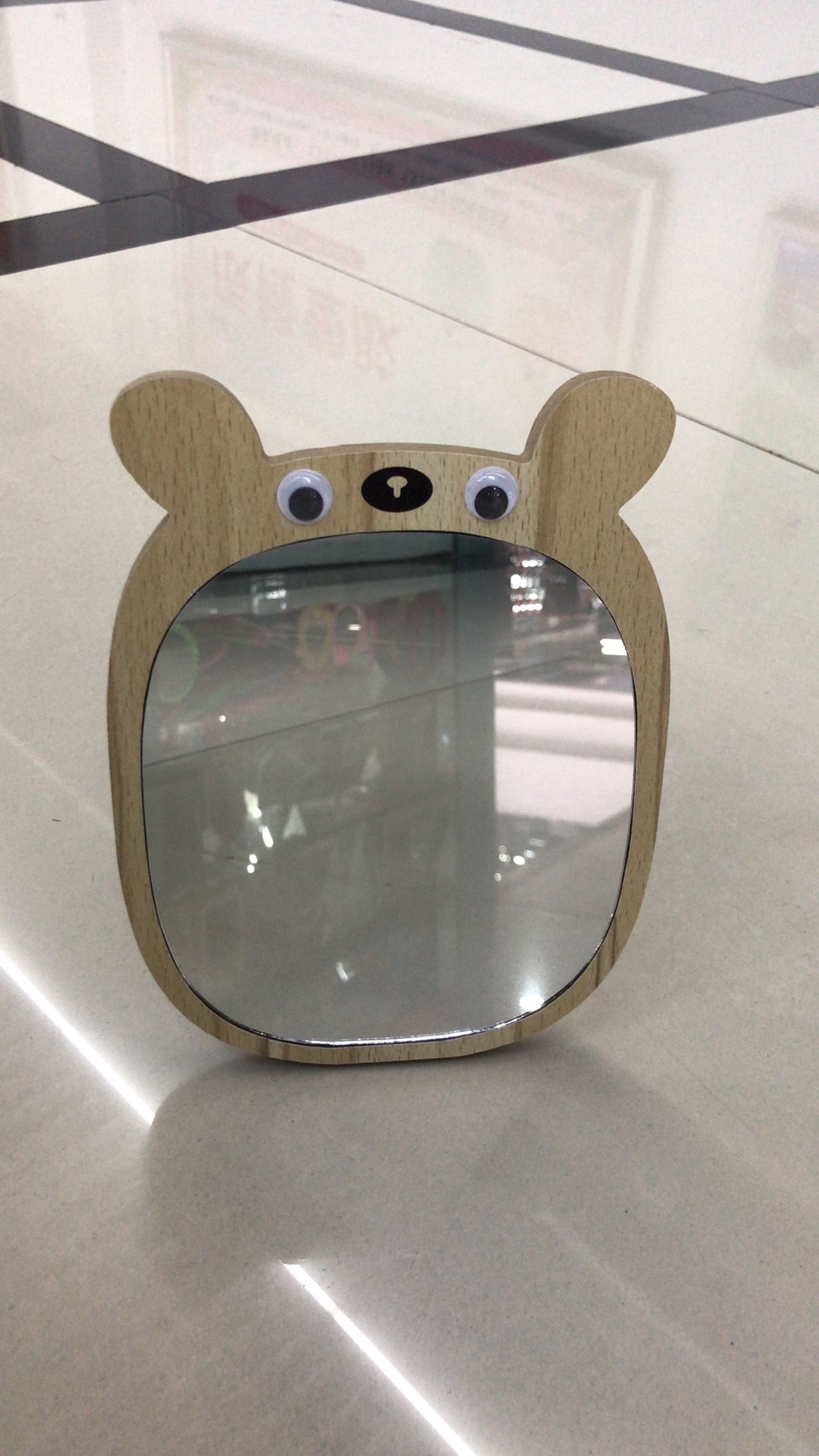 Advanced Makeup Mirror Wooden Makeup Mirror Cartoon Cat Makeup Mirror 154646 Specification drawing