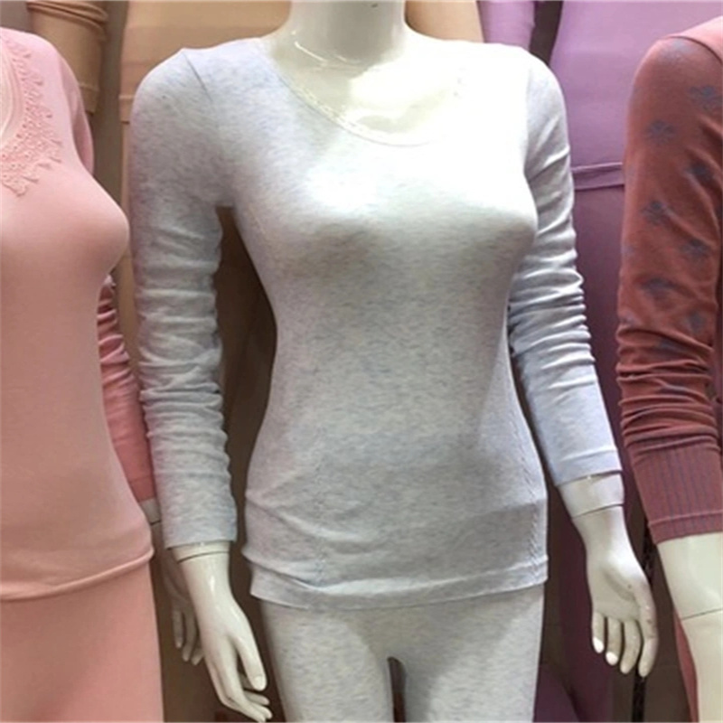 Linan 2023 New Lace Lace Neckline Long Johns Women Thin Body Shaping Body Warm Underwear Set 37