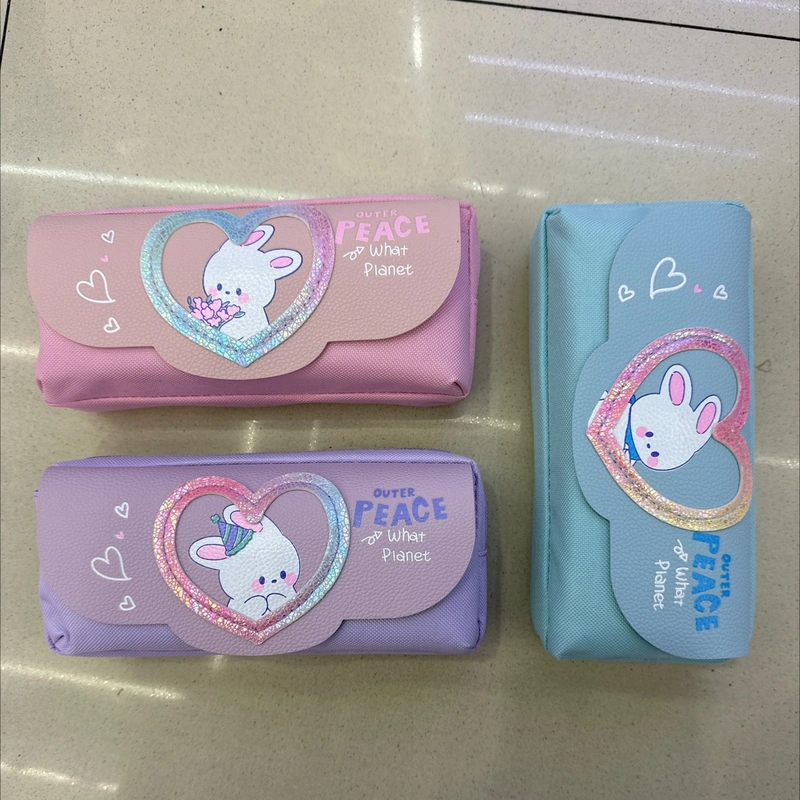 Pen Case Women's Double Layer Pen Case 7142