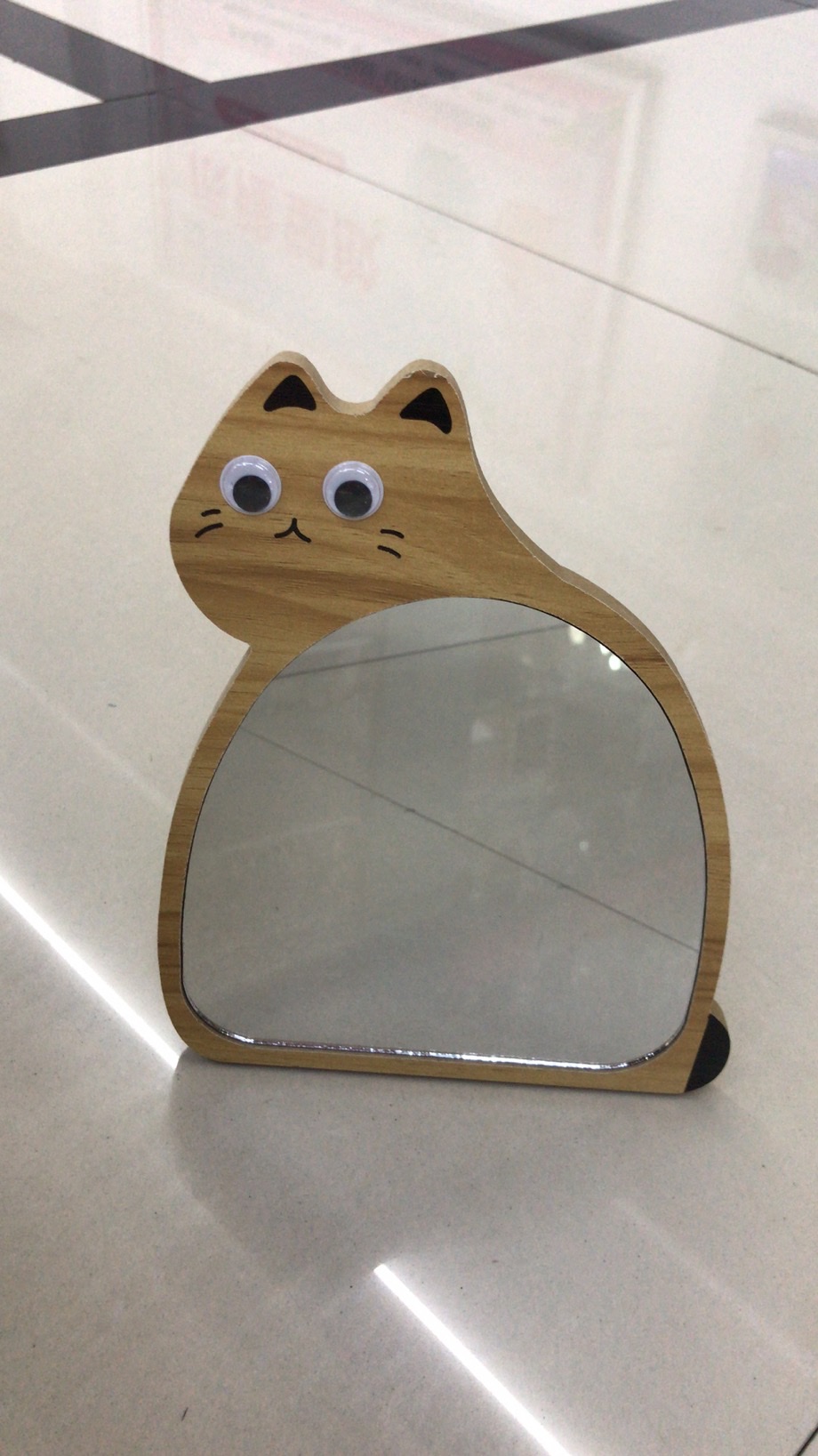 Advanced Makeup Mirror Wooden Makeup Mirror Cartoon Cat Makeup Mirror 154646 details Picture