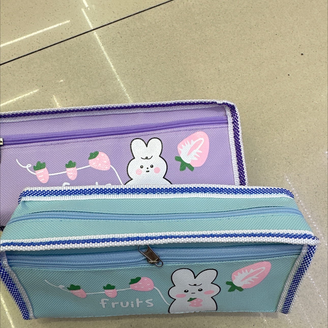 Pen Bag Women's Double Pen Bag 7293 Specification drawing