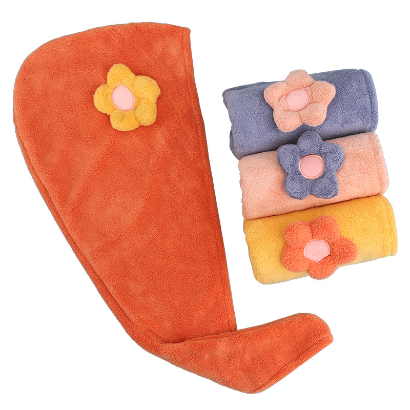Sun Flower Dry Hair Cap Thickened Water Absorption Is Strong Application Scenario