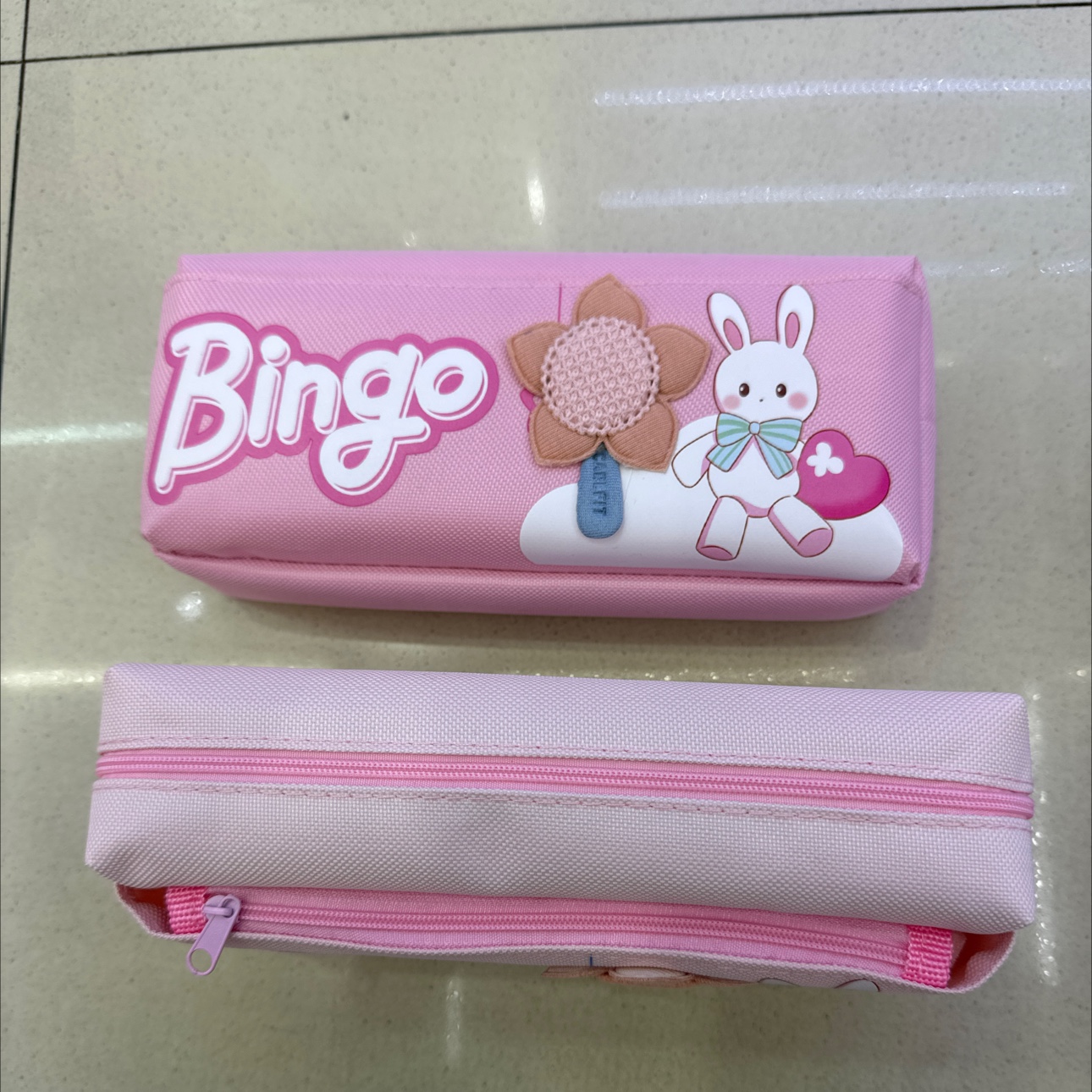 Pen Bag Women's Double Layer Pen Bag 001 Specification drawing