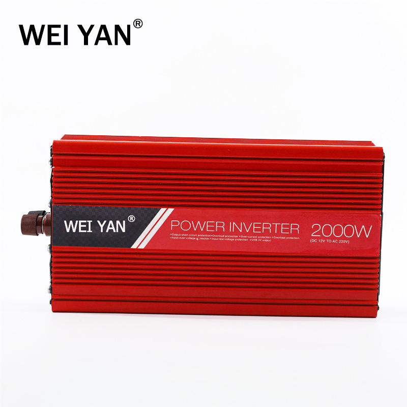 2000W逆变器12v24伏变转220V车载电源变器电器变电器数显USB详情2