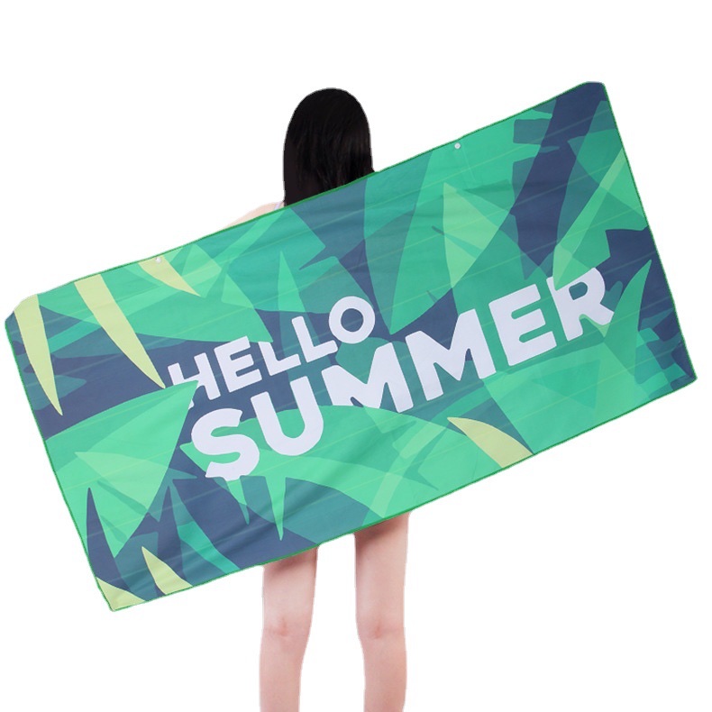 Cross-Border Amazon Printed Beach Towel Dries Fast Without Hair Thickening Item Picture