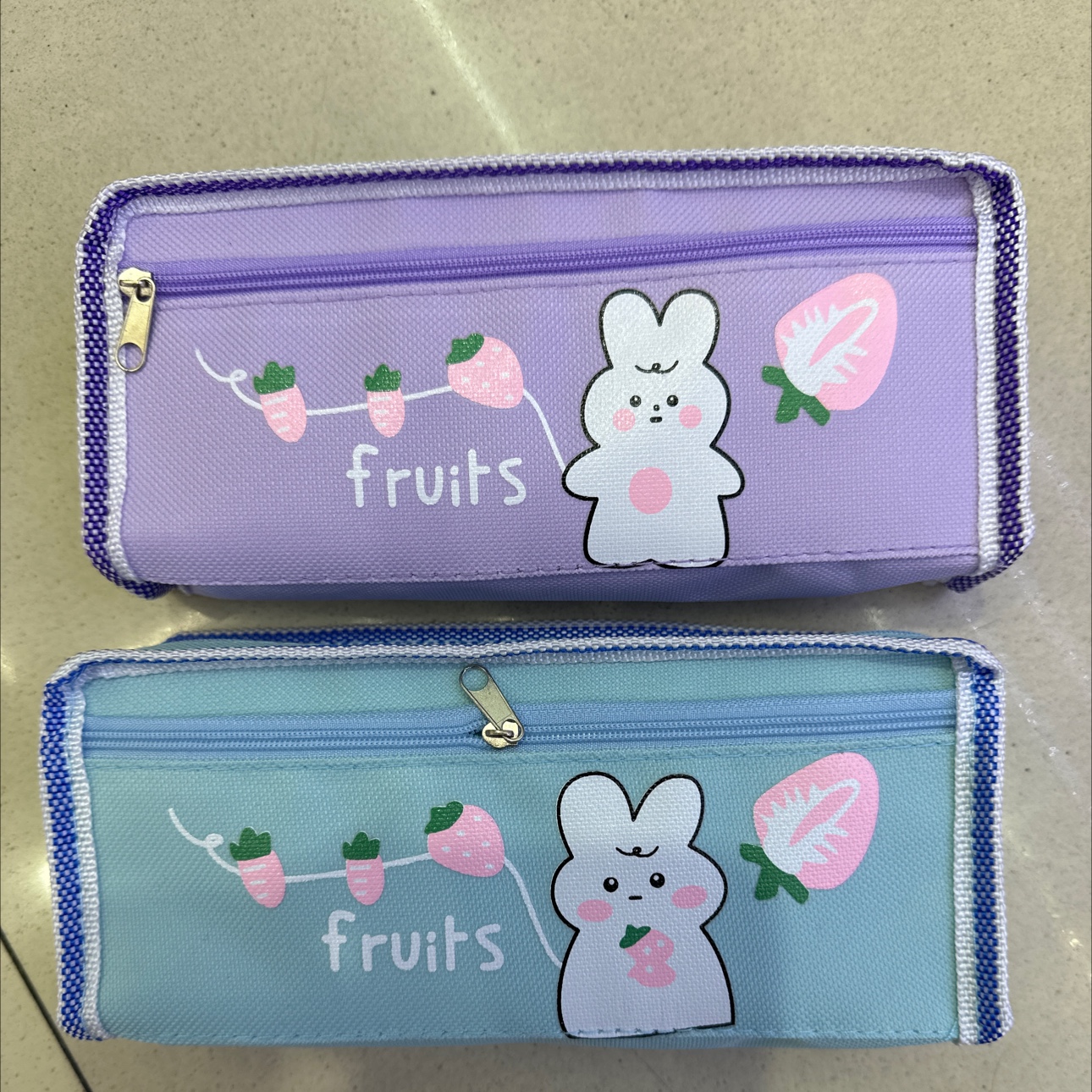 Pen Bag Women's Double Pen Bag 7293 details Picture