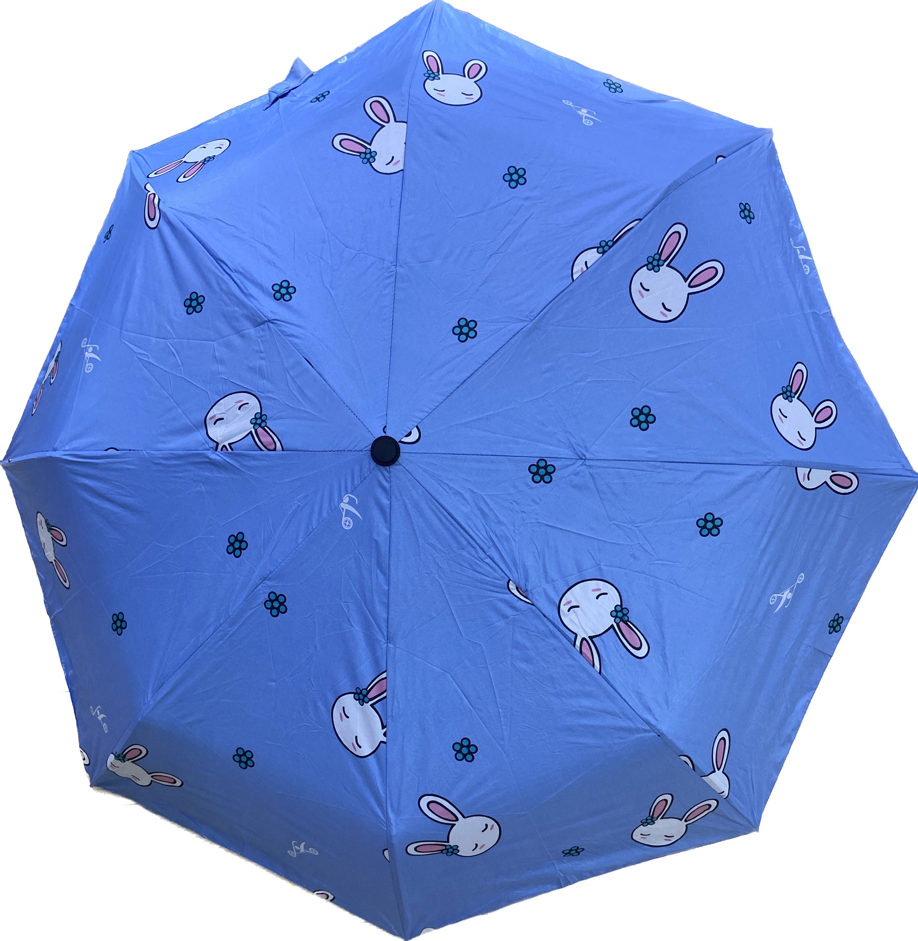 Self-opening and retracting vinyl umbrella. - Bunny thumbnail