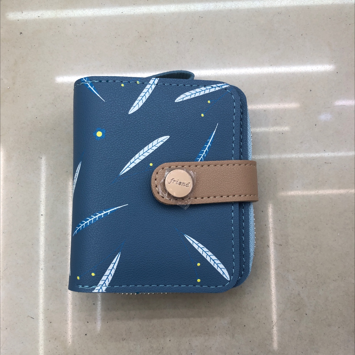 Small Flower Two Fold Short Wallet Specification drawing